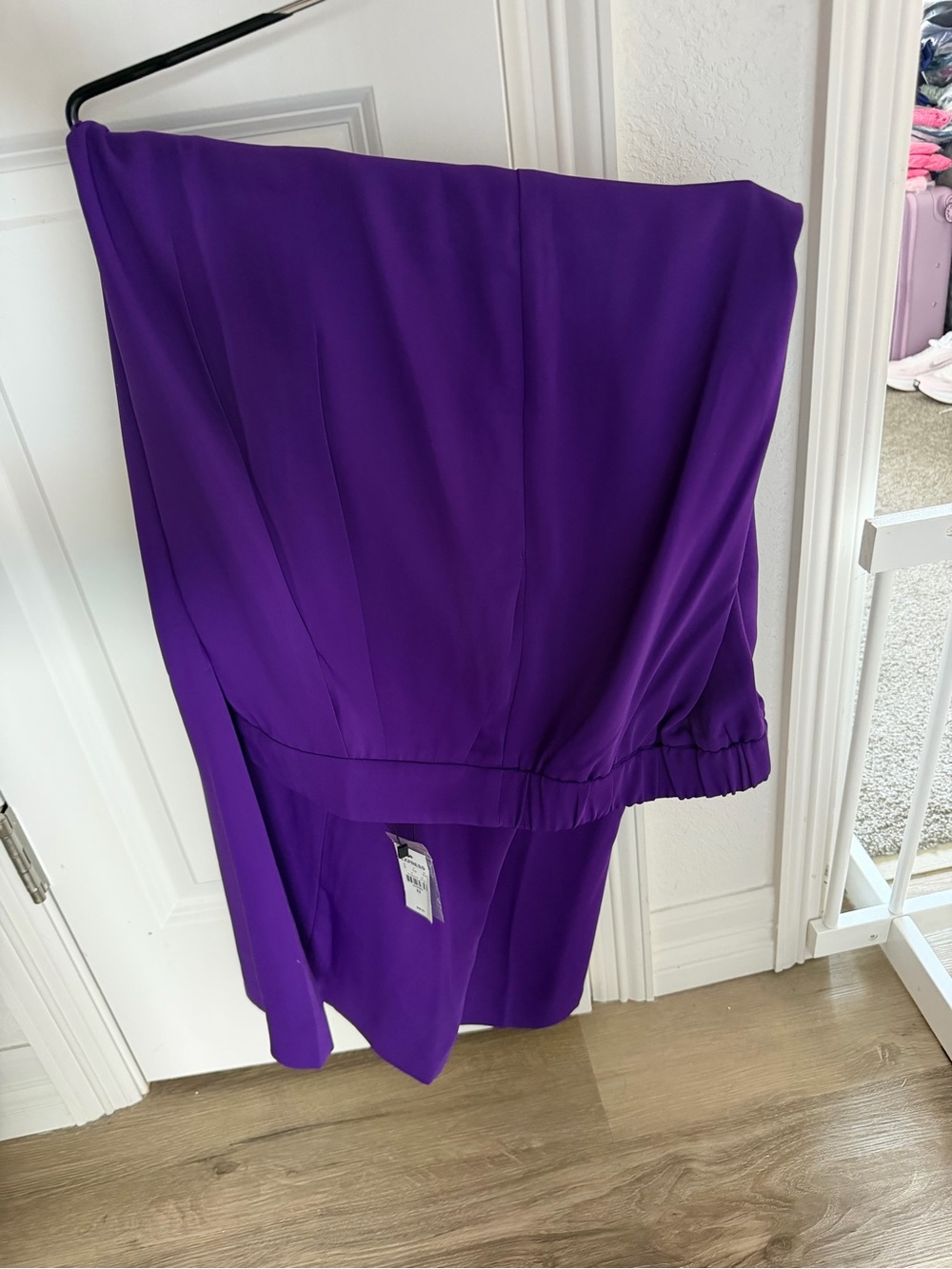 Purple Women's Pants - Elegant High-Waist Style from Express